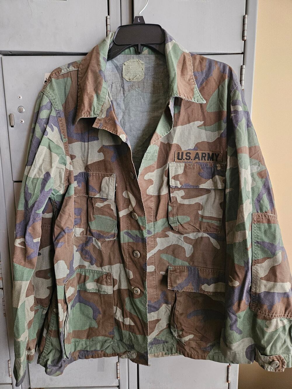 Vintage Mens unisex camo Camouflage jacket tag size missing approx large